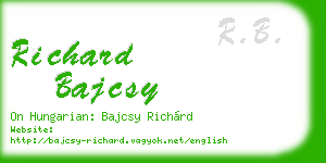 richard bajcsy business card